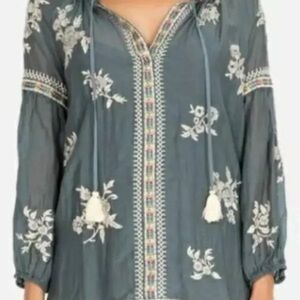 Johnny Was Sophia Peasant Top